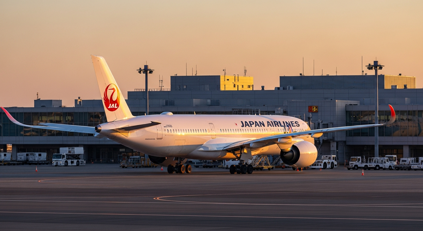 JAL A350-1000初号機が羽田到着、国内線投入へ