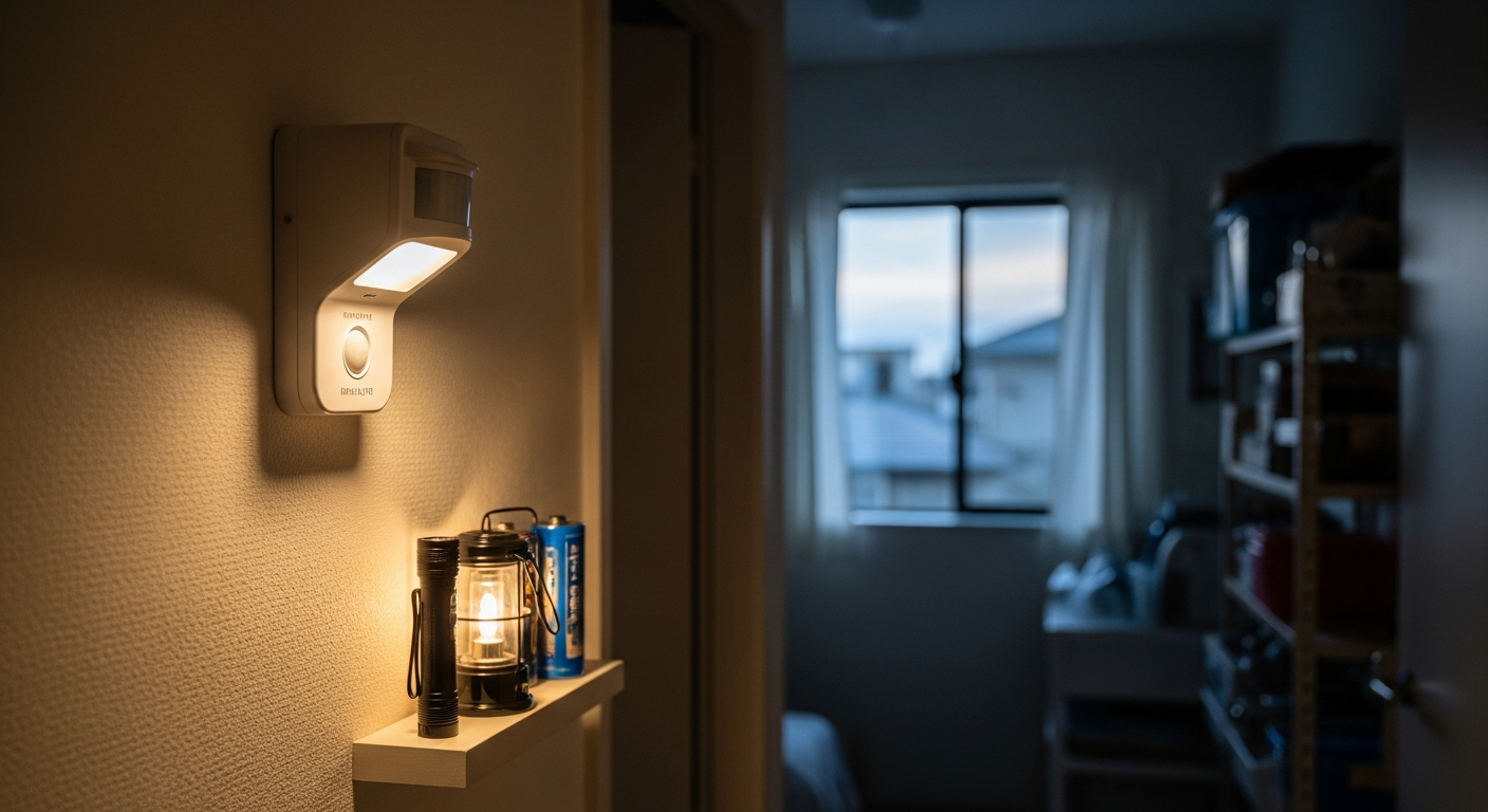 人感センサーライトが停電対策で話題|普段使いできる防災照明の新提案