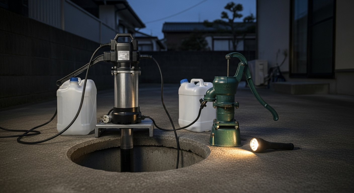 井戸なのに手押しポンプなし?米国プレッパーが警告する停電時の水確保リスク