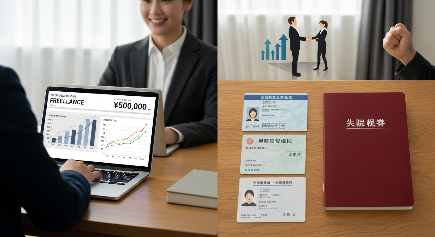 副業月収50万円到達後の本業転換ロードマップ|社会保障喪失リスクと準備項目