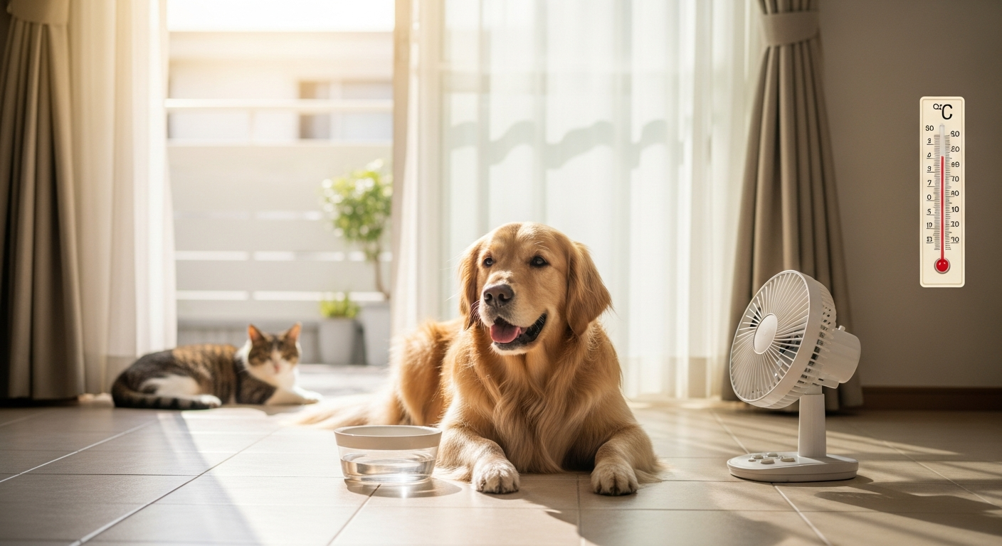 環境省が「ペットの熱中症予防」ポスター公開｜犬・猫の室内対策を啓発