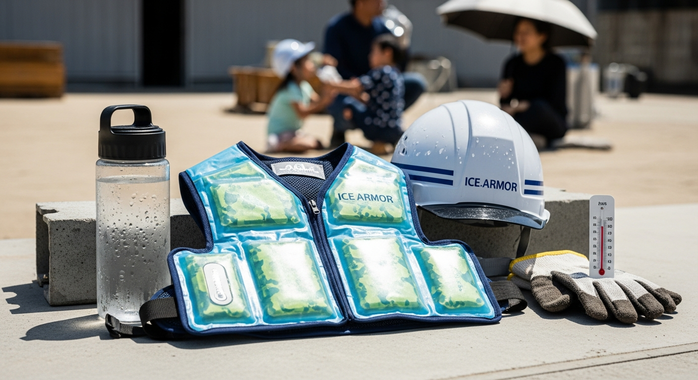ICE ARMORが夏の現場作業に登場|特殊低温保冷剤で熱中症対策