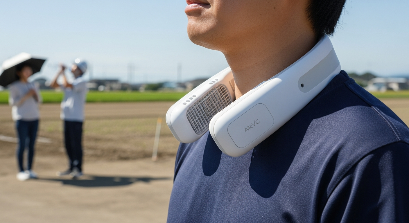サンコーが140g最軽量ネッククーラー発売|ペルチェ式で高冷却