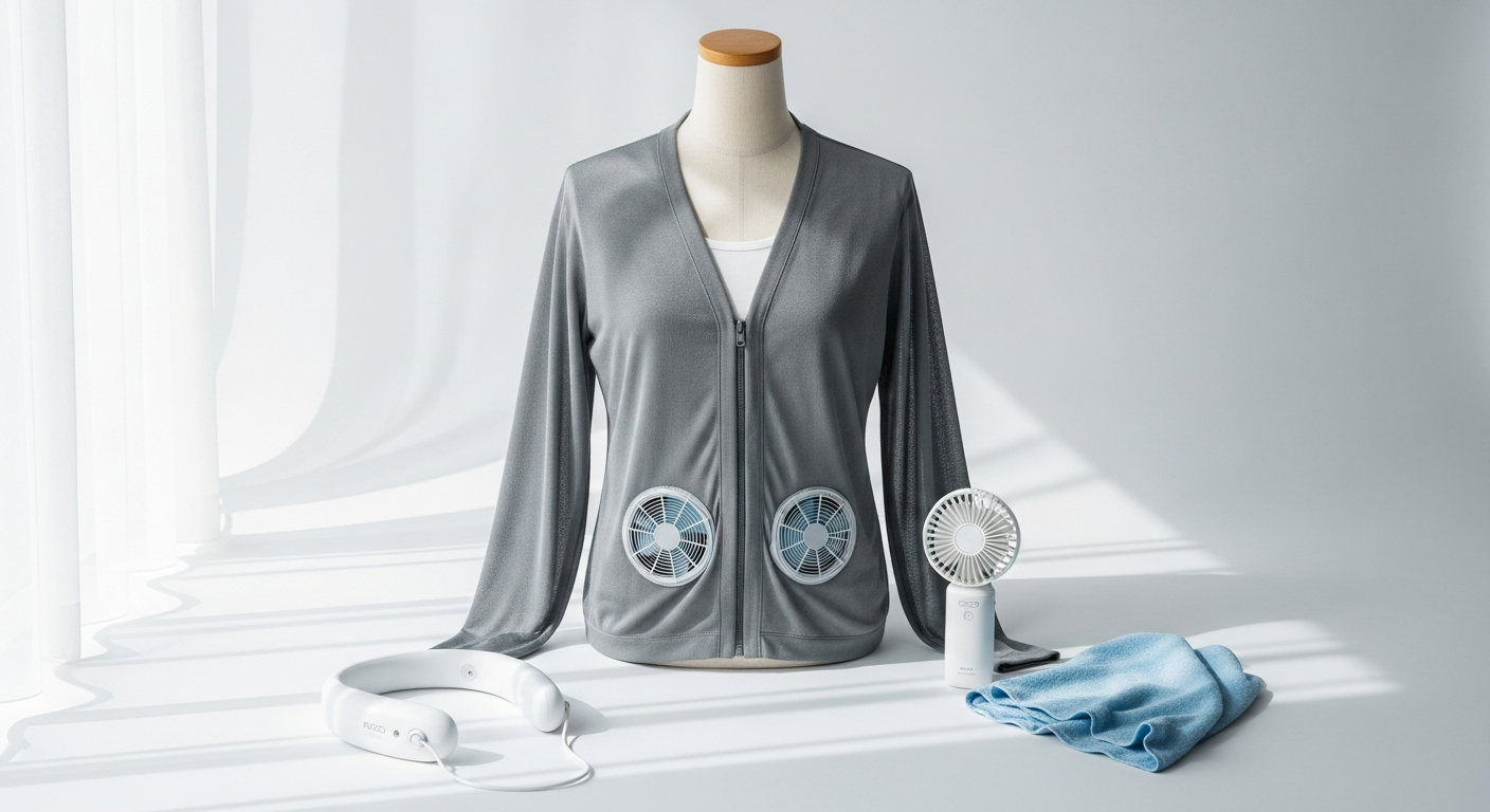 RICO AIR FAN ZIP UPが7月中旬受注締切｜カーディガン型空調服
