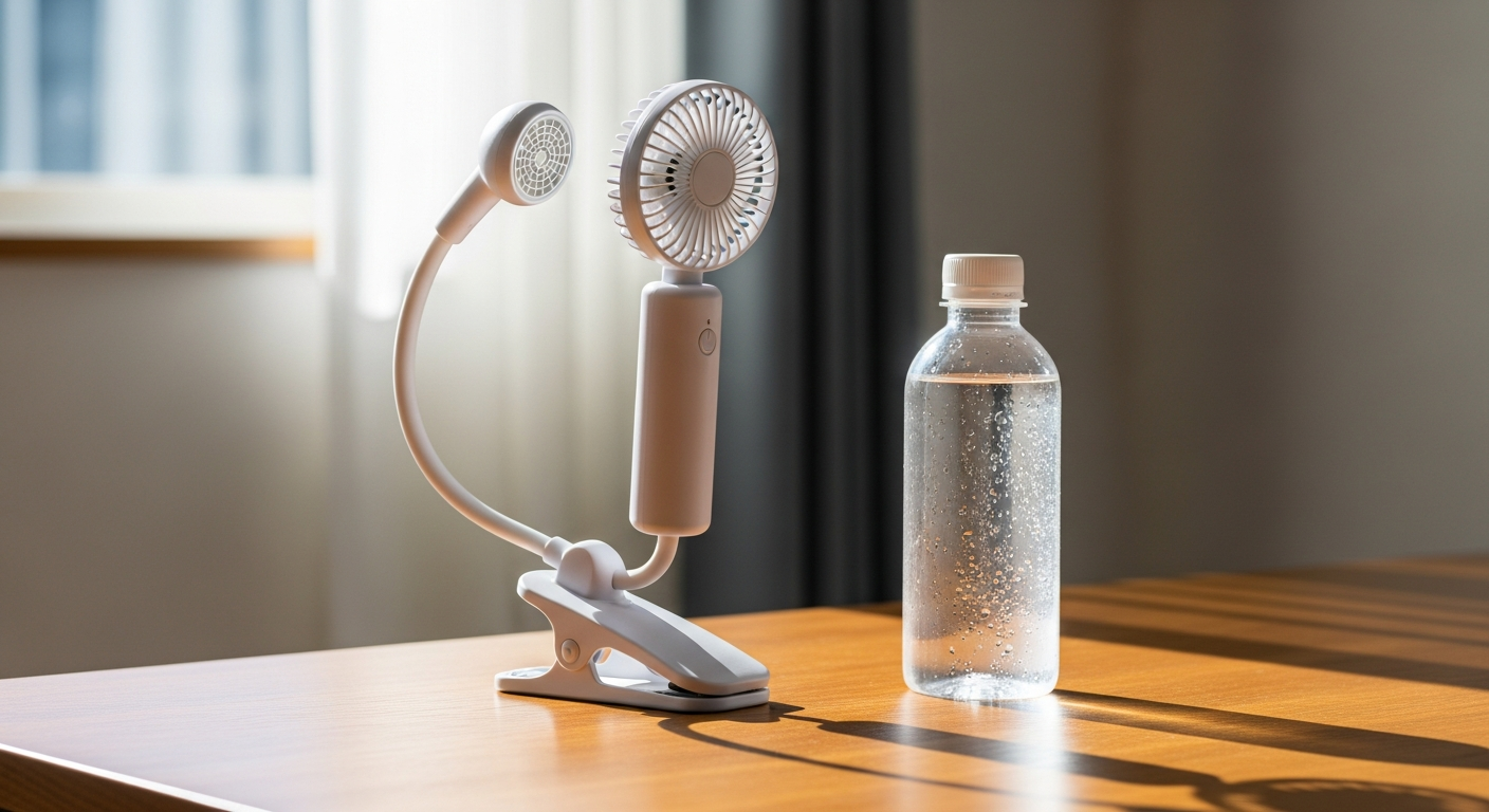 フランフランが最軽量小型ハンディファン発売|首かけ・卓上・モバイル対応