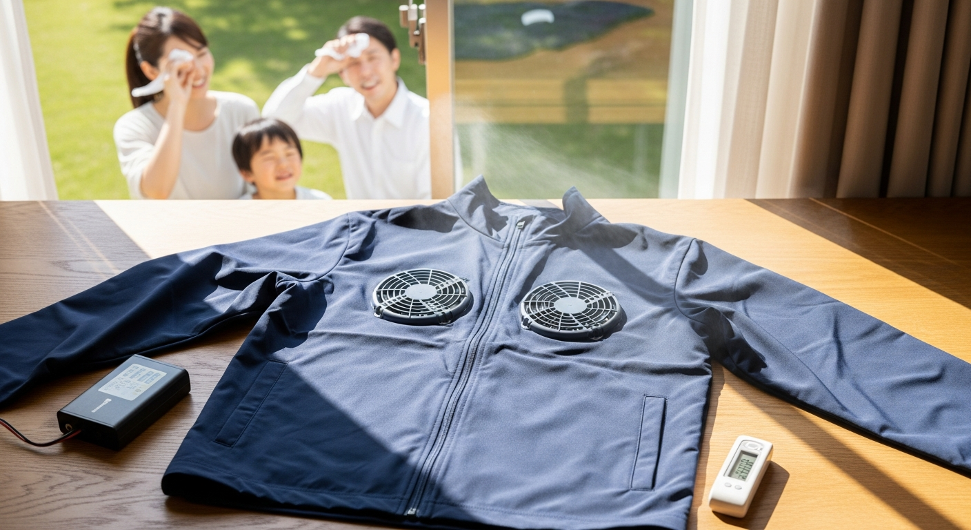 冷却ジャケット2ファン内蔵型が夏の暑さ対策で注目