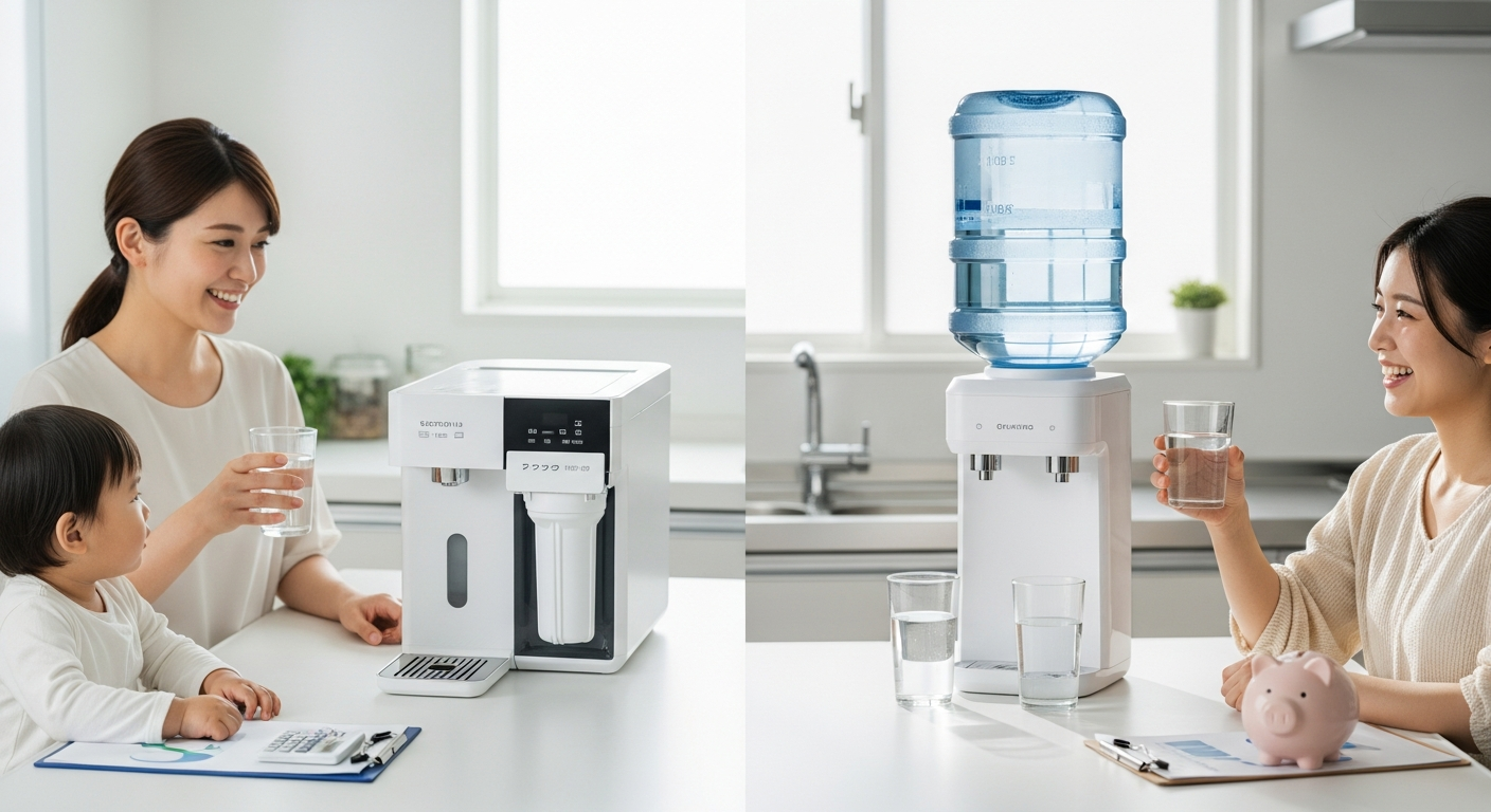 浄水器とウォーターサーバーどちらが得？家計と使い勝手で比較